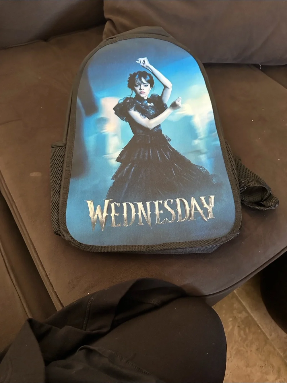 Disney Wednesday Blue & Black Backpack Panel Set